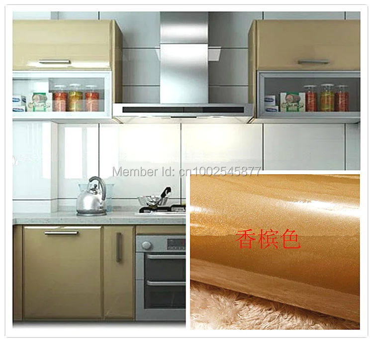 0.61*5m Vinyl Self Adhesive Wallpaper Roll for Furniture Bathroom