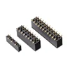 pitch 2.54 Female header connector include column pillar Right angle SMT type for Pin position PCB board Gold plated