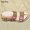 new fashion handmade beaded ladies shoe upper for sandal accessory