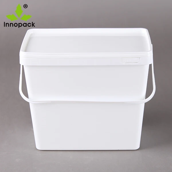 White Pp Plastic Food Grade 1 Gallon Pp Bucket Container Buy 1 Gallon