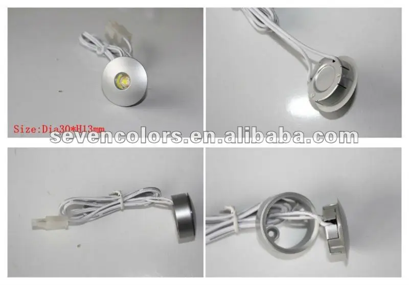 1*1W Round Plastic Cover LED Under Light Downlight(SCA106A