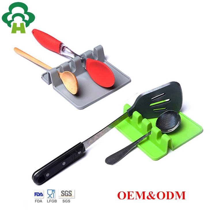 silicone utensil set with holder