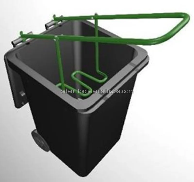 Metal Wheelie Bin Rubbish Garbage Compactor Garden Rubbish Bin Press