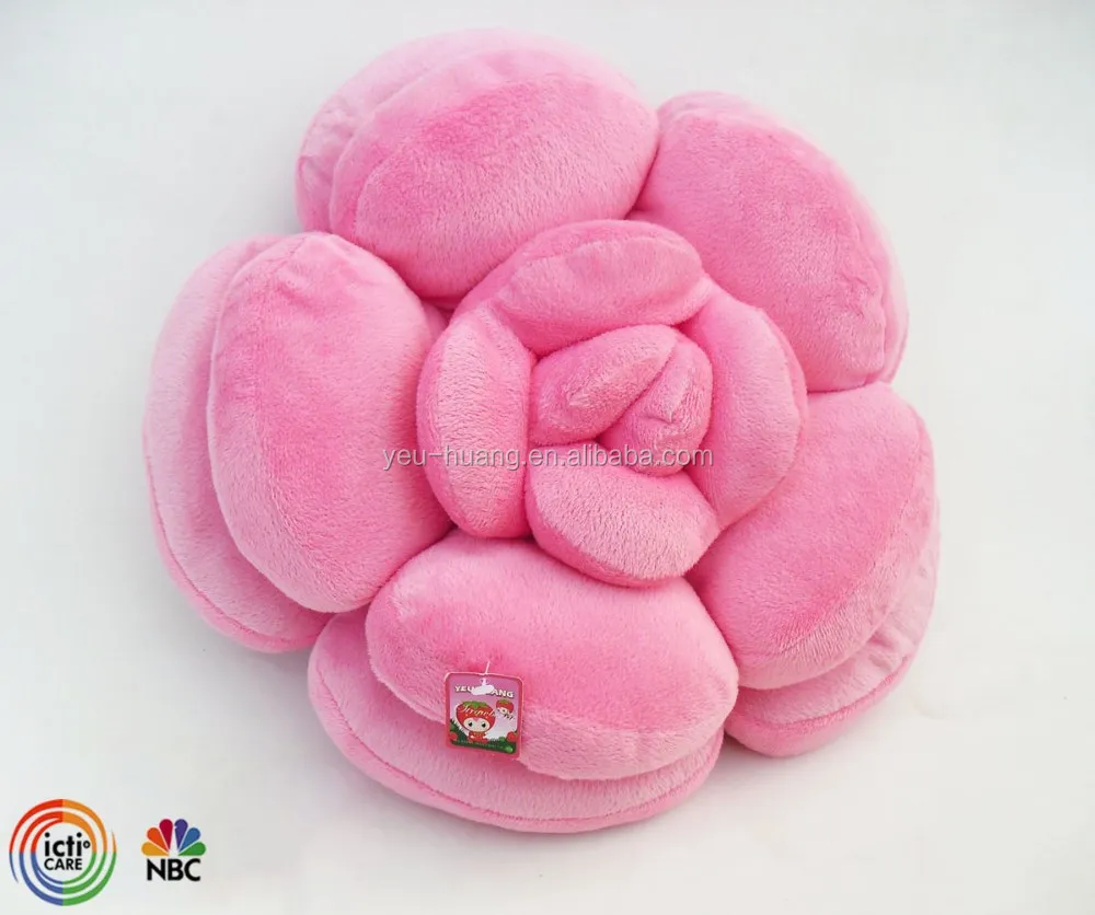 Plush Rose Flower Shaped Cushion Pillow Buy Plush Flower Plush