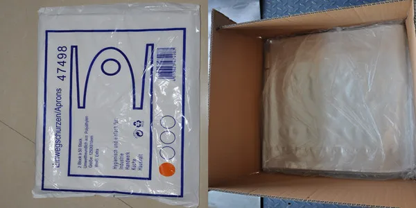 Pe Disposable Plastic Food Apron With Rx Brand Buy Plastic Food Apron Clear Plastic Arpons Food Grade Aprons Product On Alibaba Com