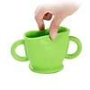 2017 New Products silicone baby sippy training cup with handle