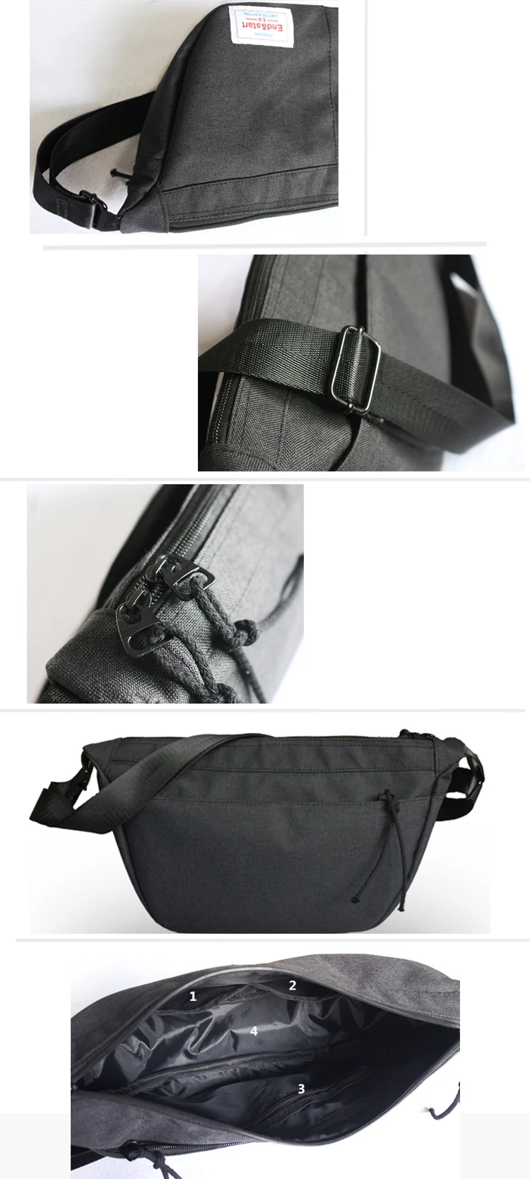 Osgoodway Small Designer Casual Travel Bike Messenger Shoulder Bag for Man