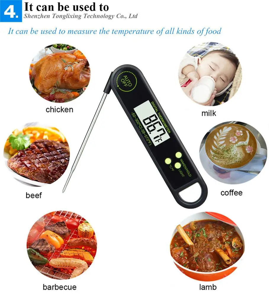 Thermometer Digital Kitchen Cooking Meat Thermometer Bbq Food Oven