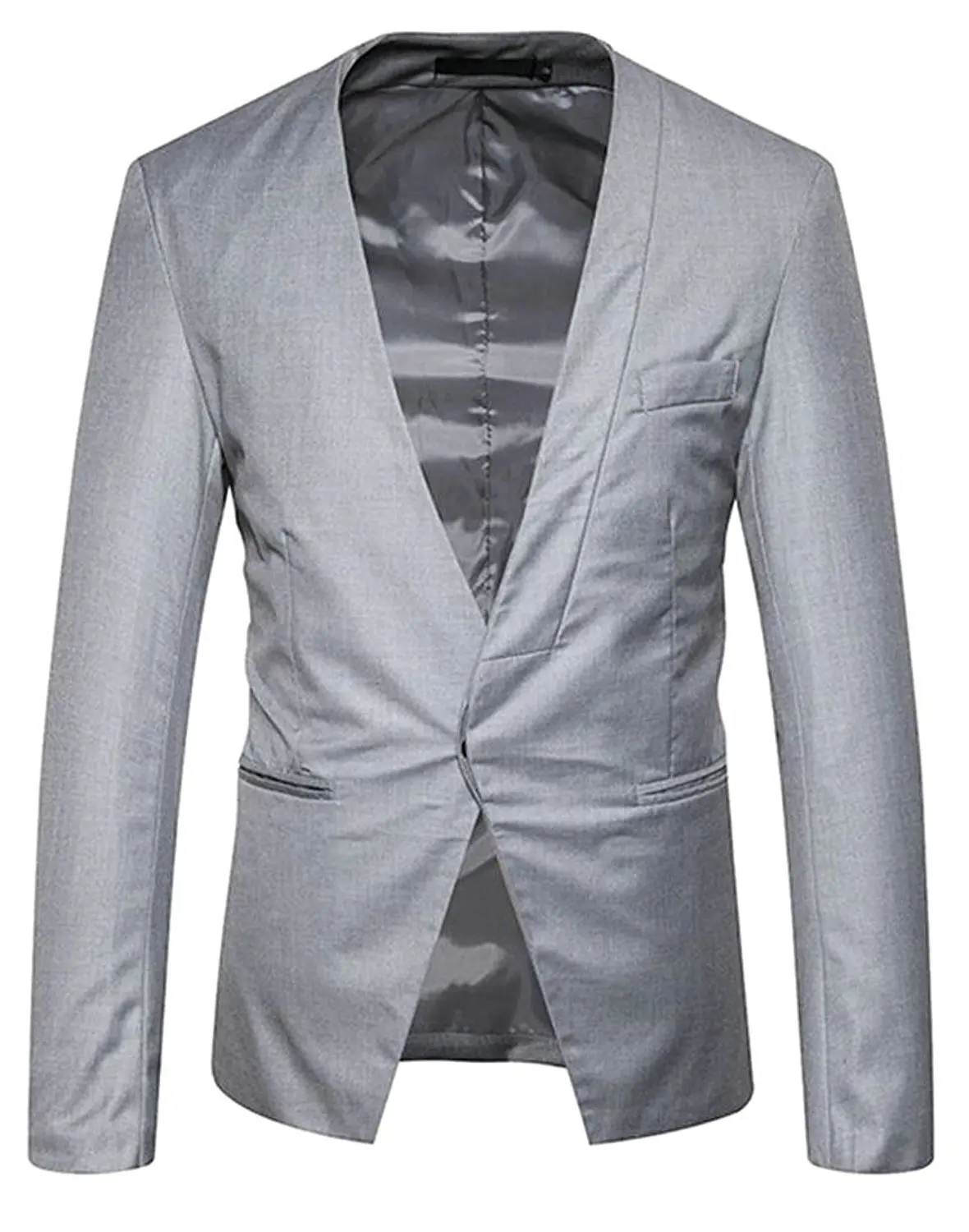 XTX Mens Formal One Button Classic Business Sport Wedding Blazer Jackets