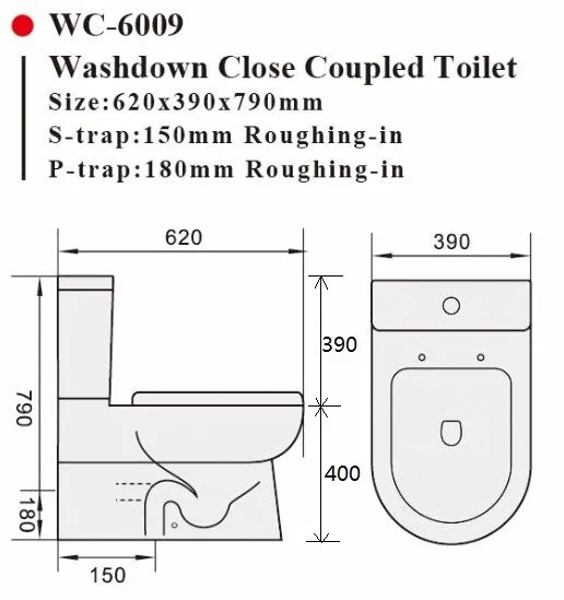 Twopiece Washdown Cheap Watermark Toilet With Geberit Or R&t Fitting