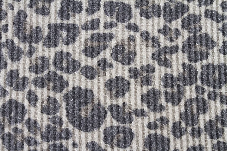 printed waffle knit fabric