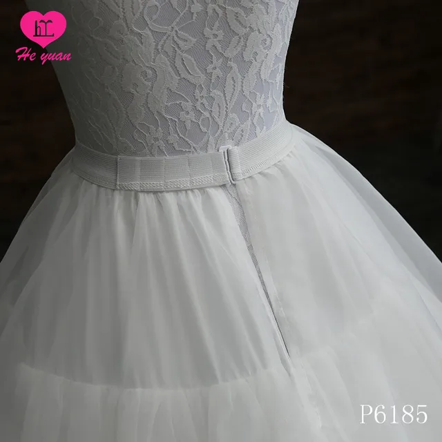 P6185wedding Bridal Dress White Crinoline Underskirt Puffy