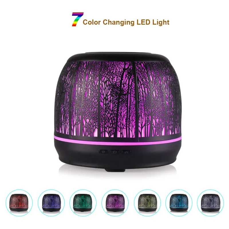 Forest Design Aromatherapy Essential Oil Metal Diffuser Ultrasonic Cool