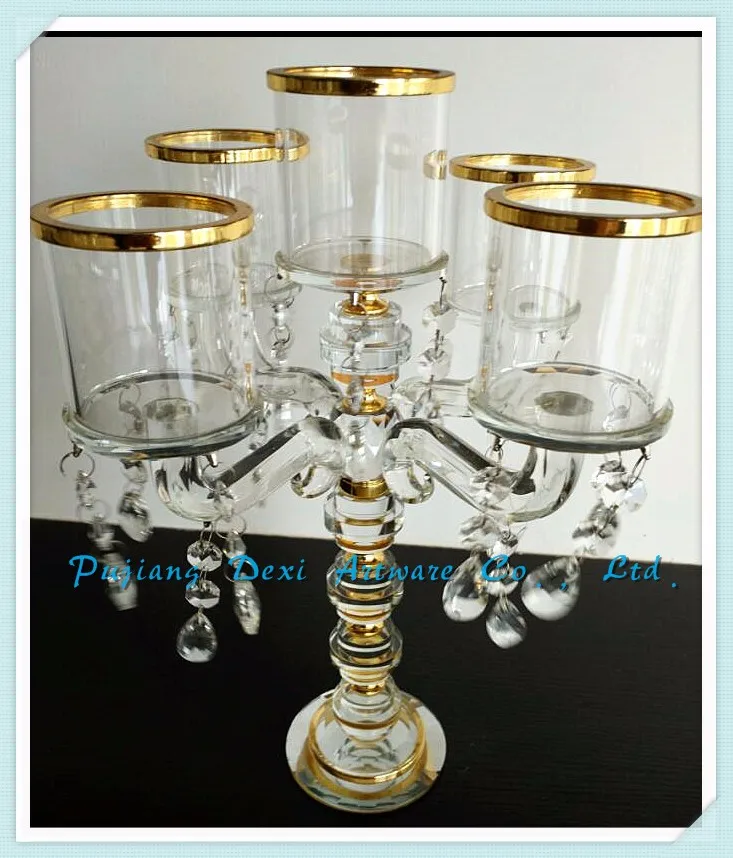 Modern Style Acrylic Candle Holder 9 Arms Crystal Candelabra Buy