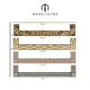 custom Islamic style waterjet medallion marble flooring border designs