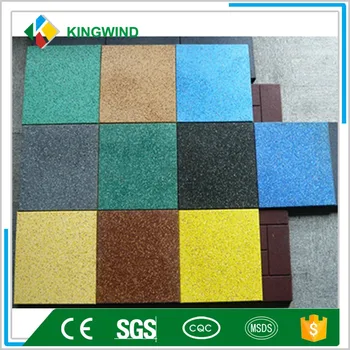 610 610 40mm Playground Kids Rubber Tiles Outdoor Gym Mat Pathway