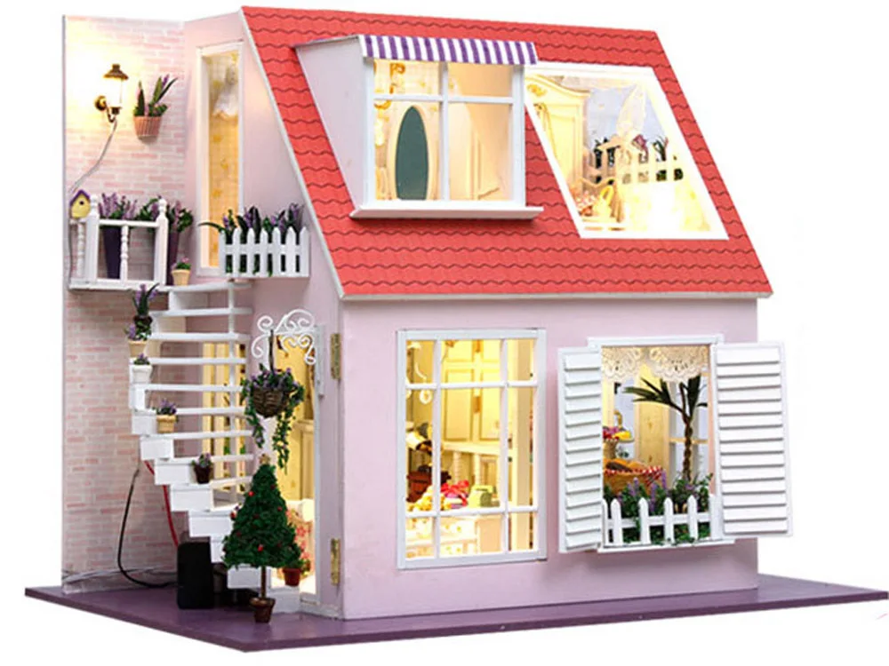 Diy Ahşap Oyuncak Ev/minyatür Ahşap Oyuncak Ev Buy Minyatür Ahşap