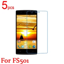 5pcs Ultra Clear LCD Screen Protector Film Cover For Fly FS501 Protective Film + cloth free shipping