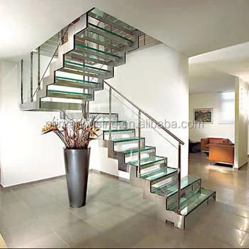 Double Stringer Glass Stair Railing Metal Wood Stairway Buy Doube Stringer Glass Stair Stair Railing Metal Wood Stairway Product On Alibaba Com