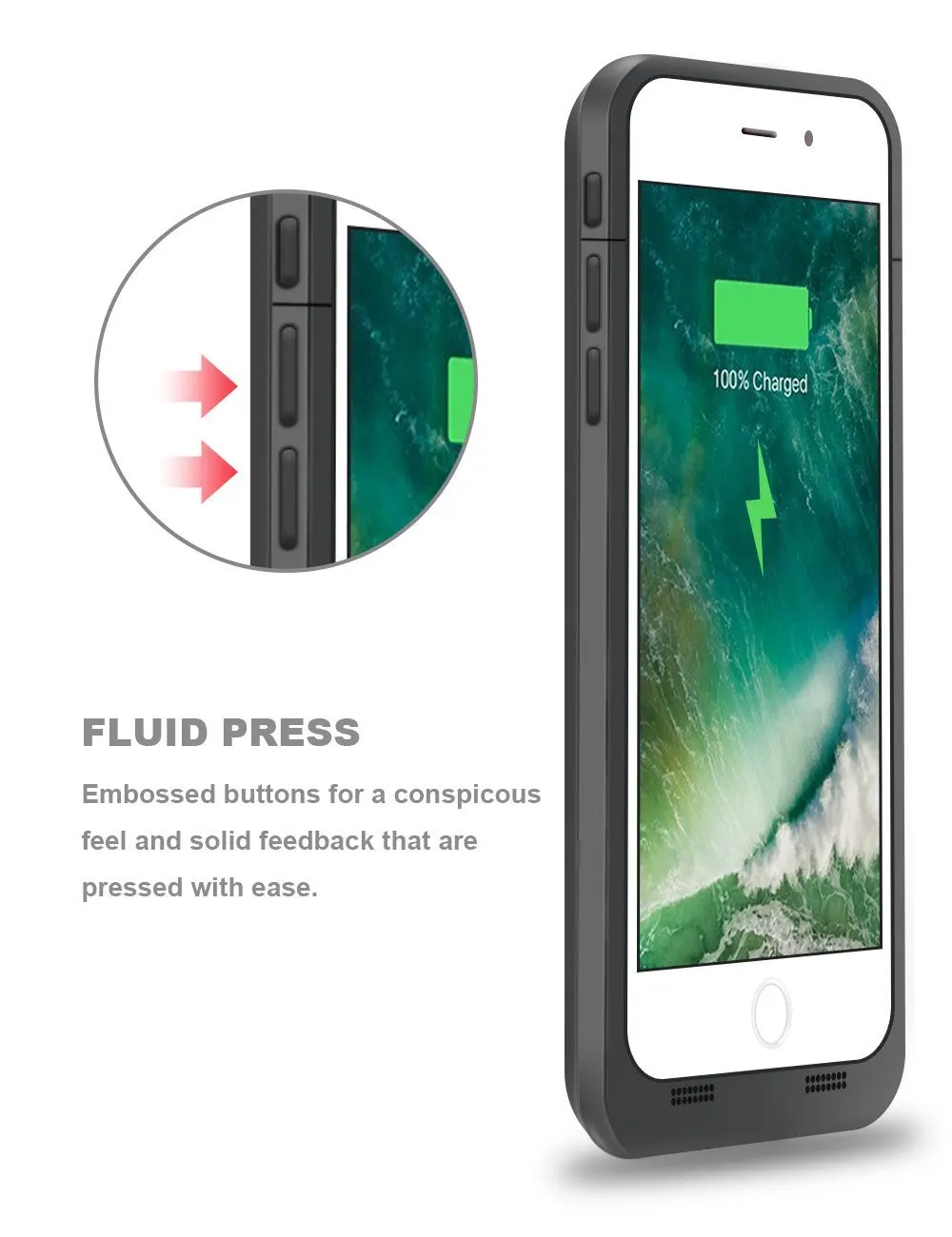 NEWEST DESIGN JUICE PACK FOR IPHONE 7 / 8 PLUS BATTERY CASE TOP QUALITY AMAZON HOT SELLING FACTORY DIRECT