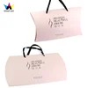 Custom Cardboard Packaging Case Hair Extensions Kraft Pillow Box