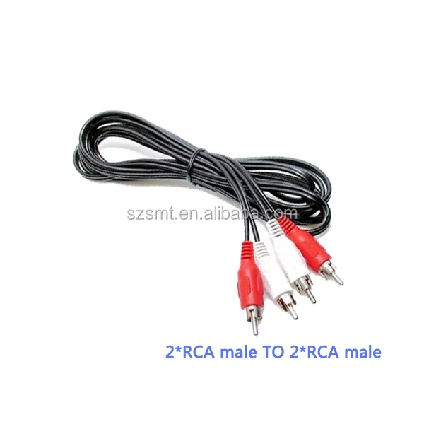 Factory supply male to male RCA cable/ male to male 2RCA cable/speaker cable - ANKUX.COM
