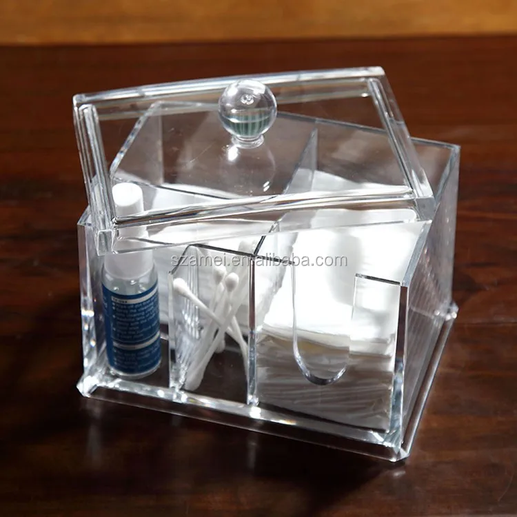 2017 Clear Wholesale Acrylic Q Tip Dispenser Box For Store Buy Q Tip