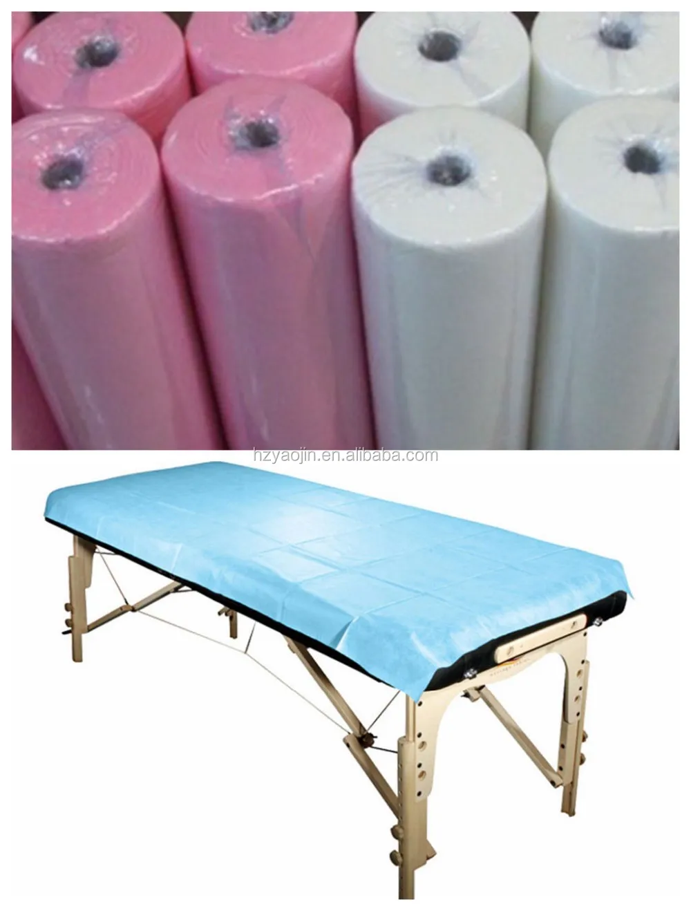 Hot Sell Multicolored Pp Nonwoven Disposable Bed Sheet Rolls For Hotel