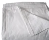 CVC 75/25 Stripe Hotel Bed Sheet 240TC White Hotel Sheet 0.4cm Stripe Bleached Flat Sheet