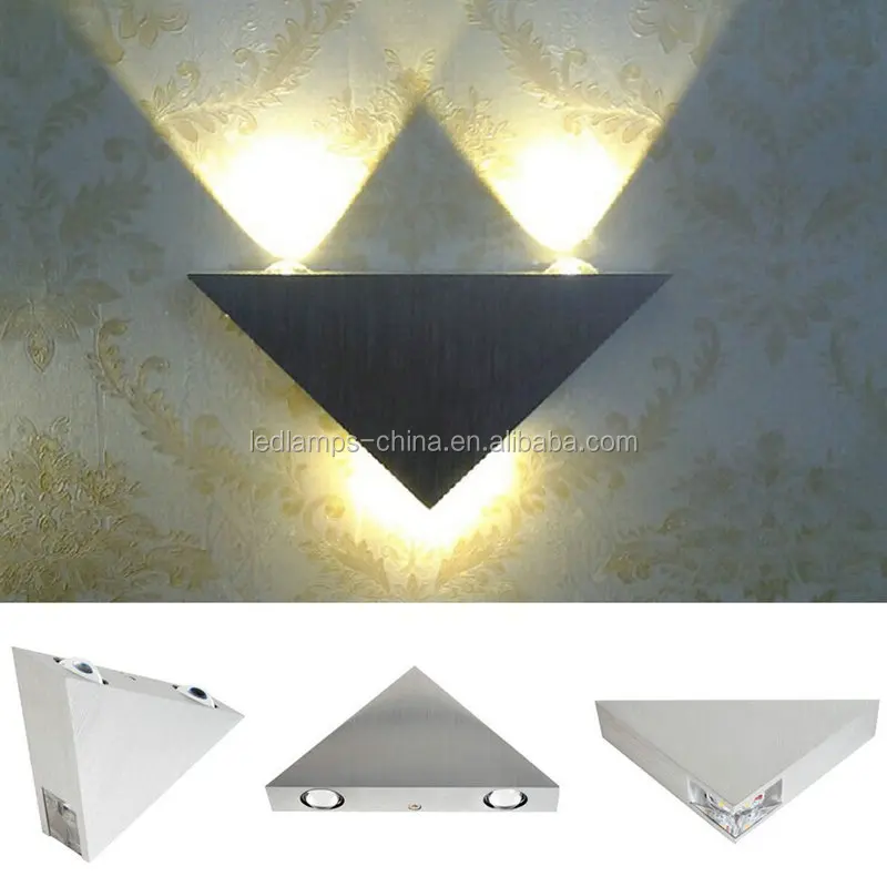 Led Wall Lights Indoor Modern Triangle Rgb Decorative Indoor Wall Lamps
