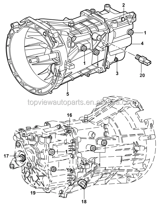 Genuine Part Transmission Assy Mt82 For Ford Transit V348 Oe No 9c1r