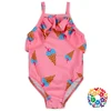 Wholesale baby children fashion bikini set lovely one piece baby swimsuit