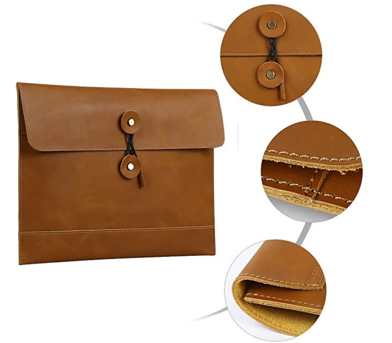 Pu Leather Expanding File Portable Accordion Document Folder Organize