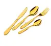 full gold plated stainless steel flatware set/cutlery set