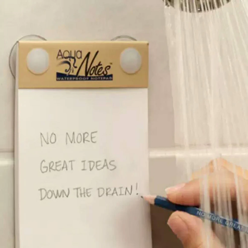 A7 Waterproof Tear-off Blank Notepad With Suction Cups And Pencil - Buy ...