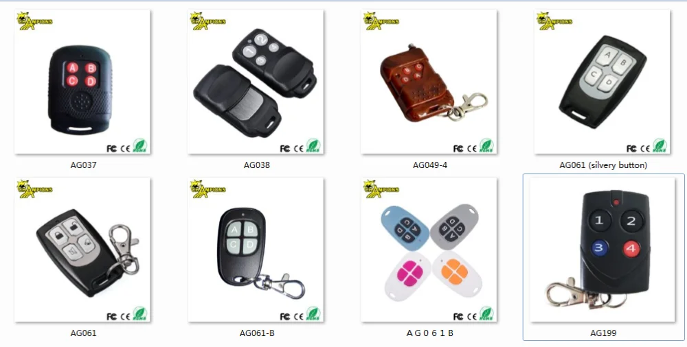 home automation motor garage door rolling code remotes 433.92 mhz