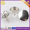 New Product #201 Screw Three Parts Silver Custom Snap Button For Helmet
