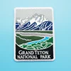 Custom fashion landscape travel 3D embroidered woven badge patch