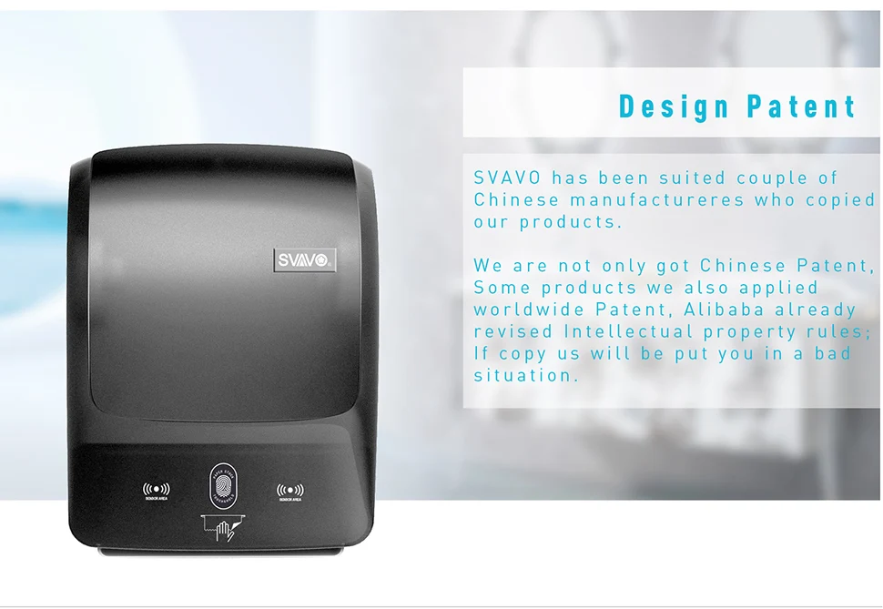 Plastic Abs Automatic Tissue Dispenser Electric Sensor Paper Dispenser