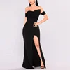 Evening Dresses 2019 Prom Gowns Off Shoulder Elegant Black Long Gowns Dresses Women