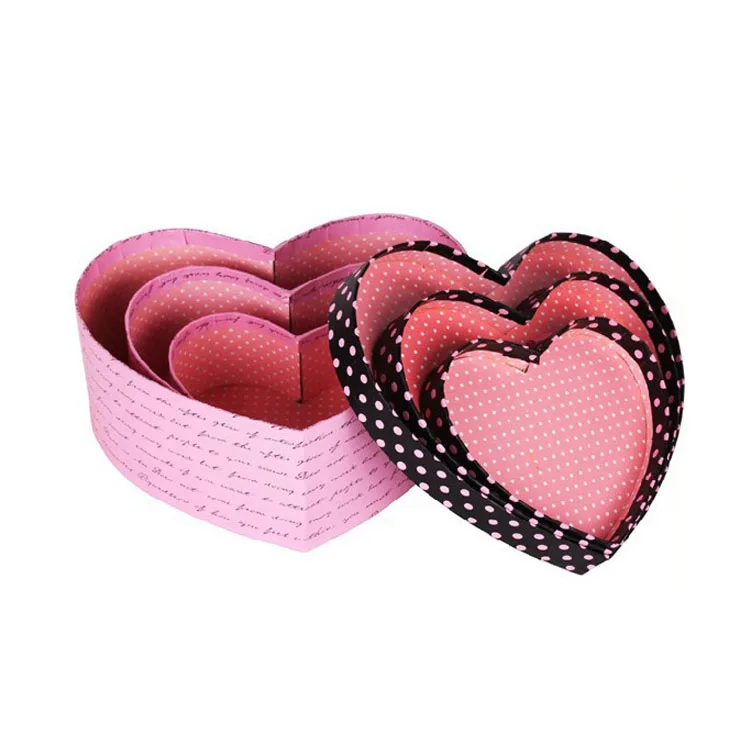 Cardboard Gift Empty Pink Heart Shaped Box - Buy Pink Heart Box,Gift ...