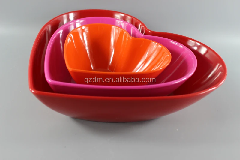 Valentine's day Melamine loving heart dinner plate
