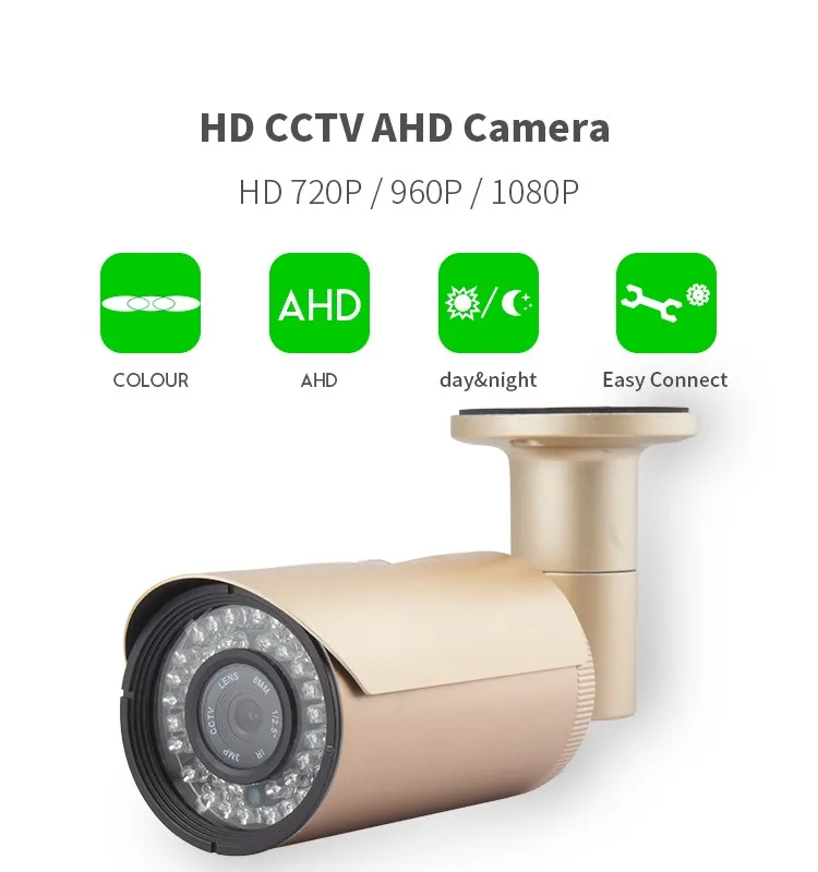 2mp 1.3mp Multi Lens Full Form Cctv Camera 1080p Bullet Ahd Camera With