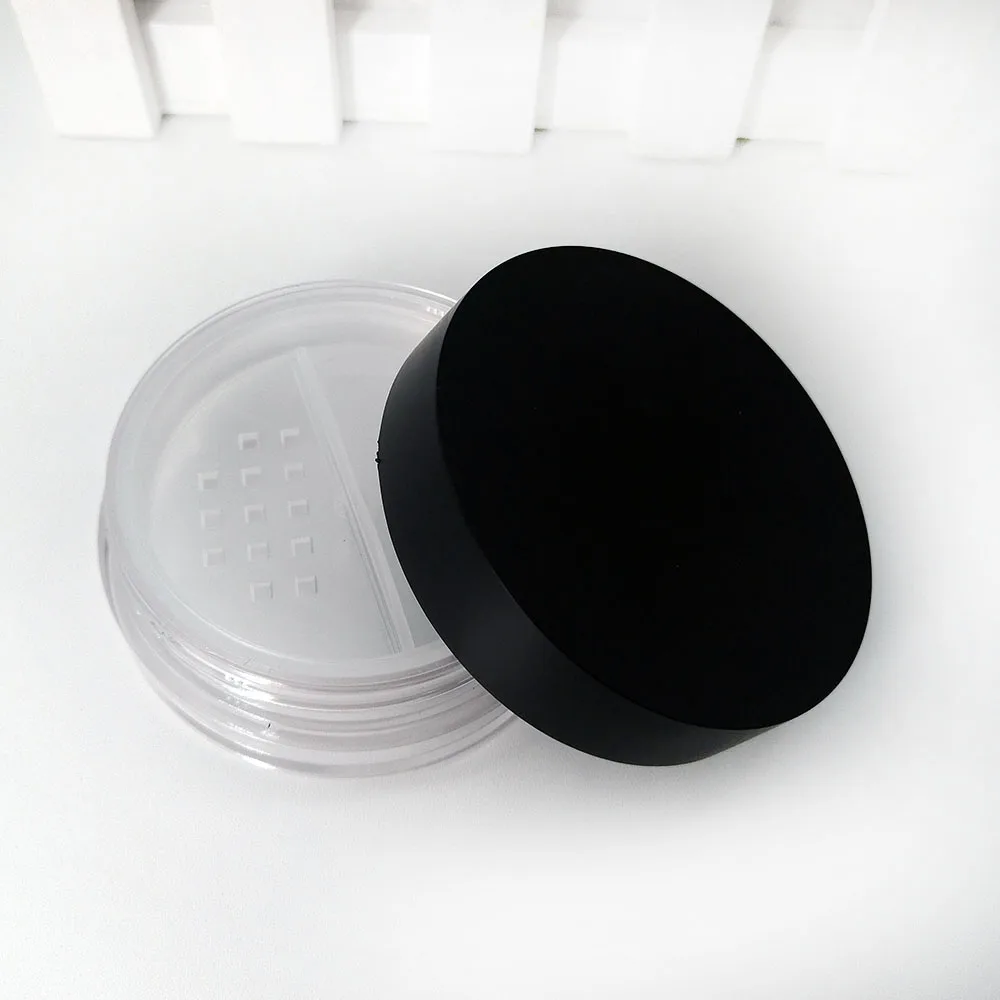 Empty Plastic Loose Powder Jar With Rotating Sifter Matte Lid Buy