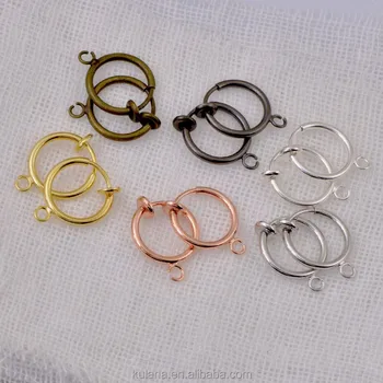 Hot S Hoop Gold Plating Earrings Round Spring Earring Findings Hot S Hoop Gold Plating Earrings Round Spring Earring Findings