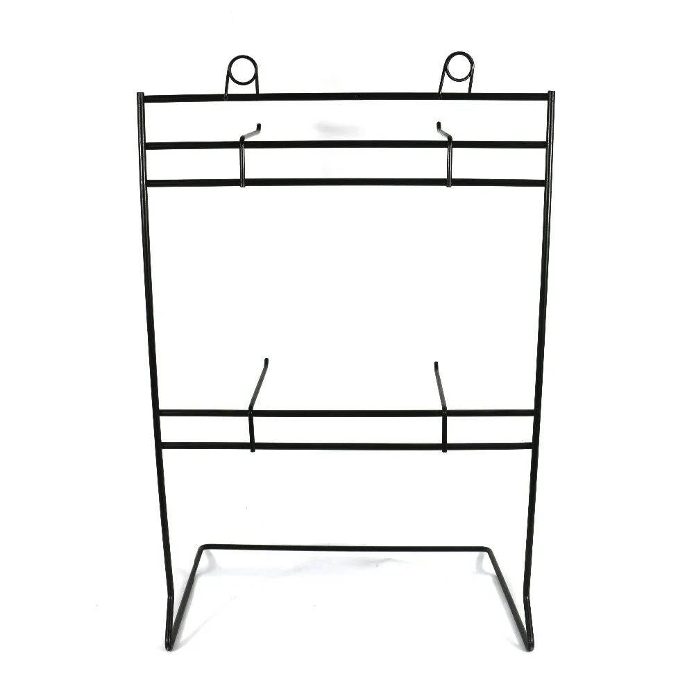 Oem Design Black Metal Wire Sample Countertop Hanging Keychain Display