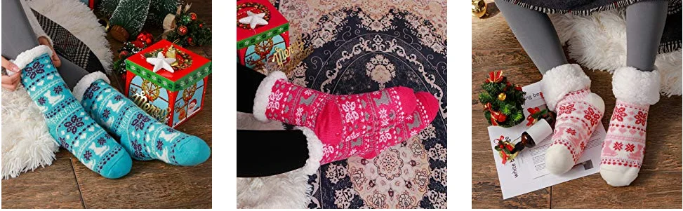 Kids Sherpa-lined Fuzzy Socks