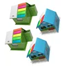Colorful Single Black Printhouse shaped sticky note