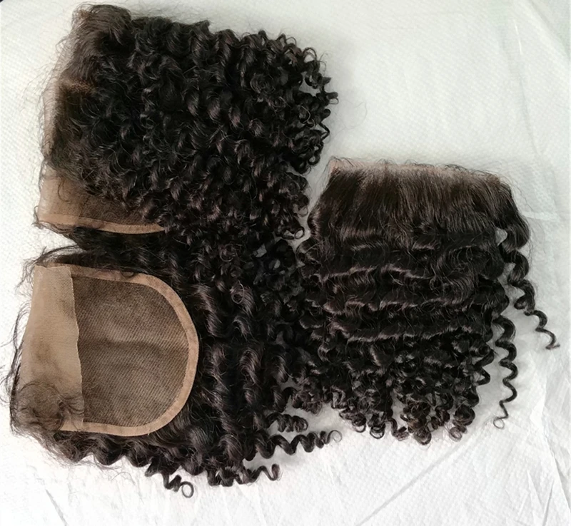 Cheap Hair Wholesale Free Parts 4x4 Afro Kinky Curly Lace Closure