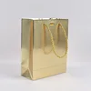 guangzhou factory wholesale custom luxury gold gift craft drawstring handle paper bags for Jewelry